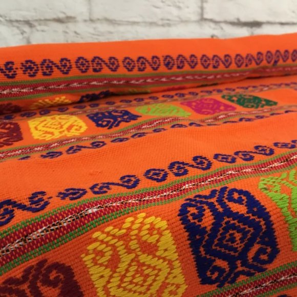 Handmade Mexican Hand Embroidered Table Runner - Camino de Mesa - Picture 2 of 2